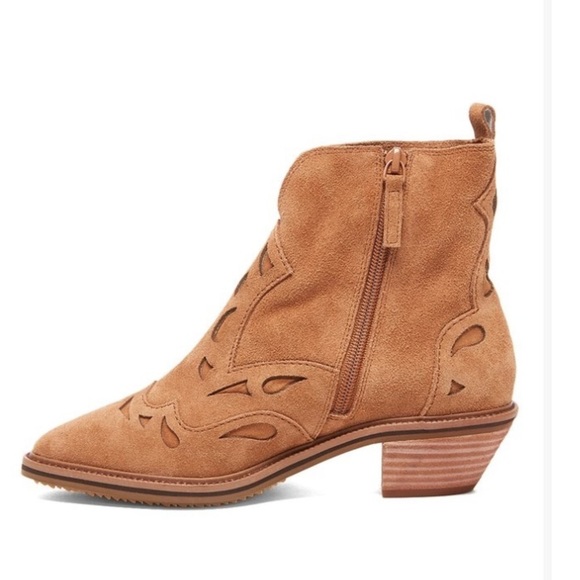 ANTHROPOLOGIE Kelsi Dagger Mocha Cliff Suede Boot8 - Picture 3 of 14